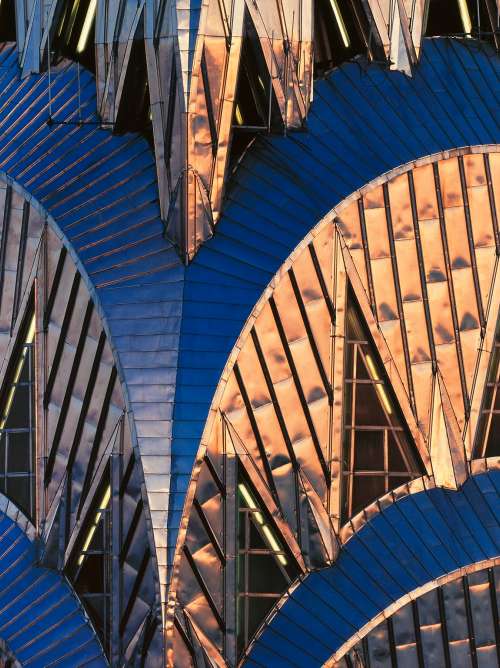 Chrysler Building detail in New York city