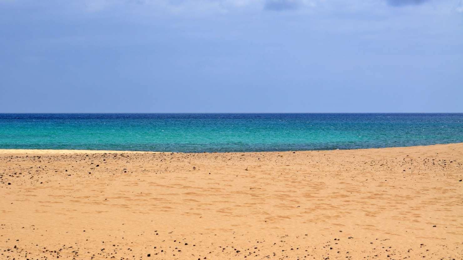 corralejo beach, dunes amd the atlantic ocean view on fuerteventura canary island in spain; Shutterstock ID 755582566