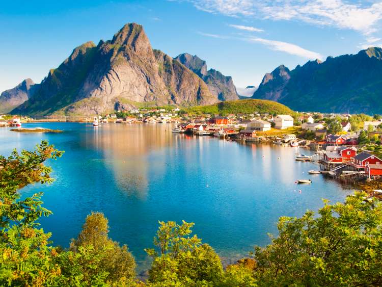 Reine fishing village on Lofoten islands, Norway; Shutterstock ID 209912017; Invoice Number: -