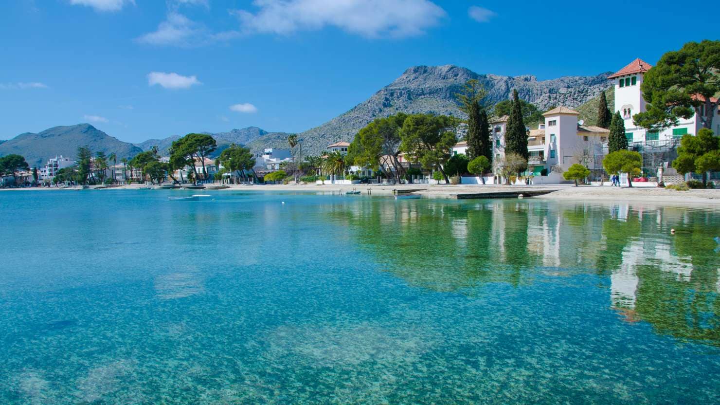 Port de Pollença, a small town in northern Majorca, Spain