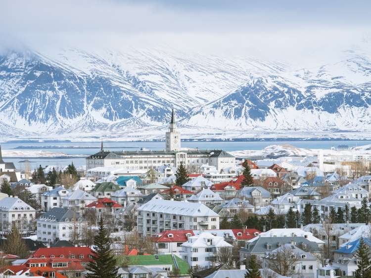 Reykjavik the capital city of iceland in winter view from above; Shutterstock ID 602408294; Invoice Number: -