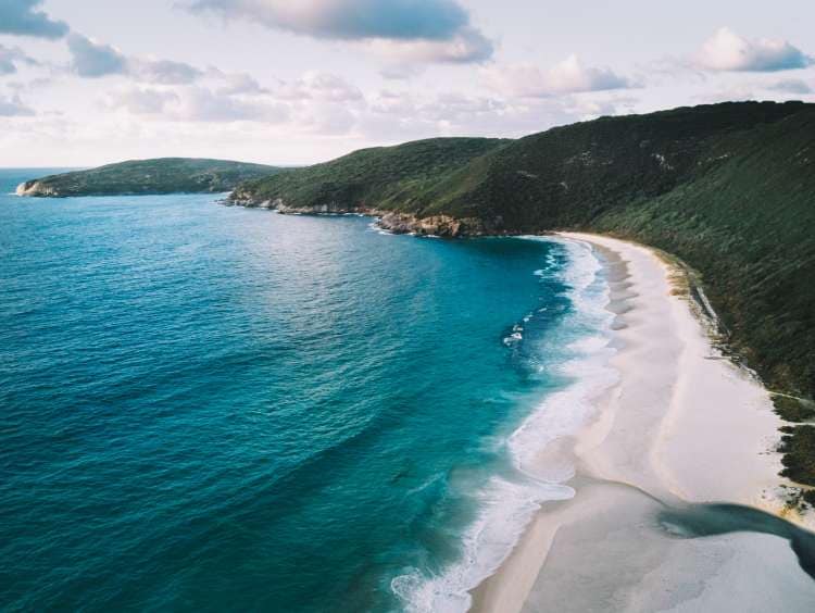 A white sand beach near Albany, Australia