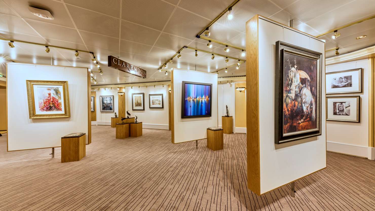 The Clarendon Fine Art Gallery on board Queen Victoria