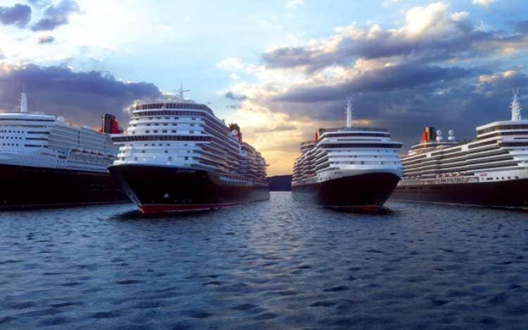 Full Cunard fleet