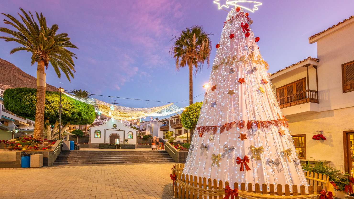 Christmas decorations in Tenerife, Canary Islands