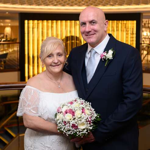 Queen Anne's first wedding at sea