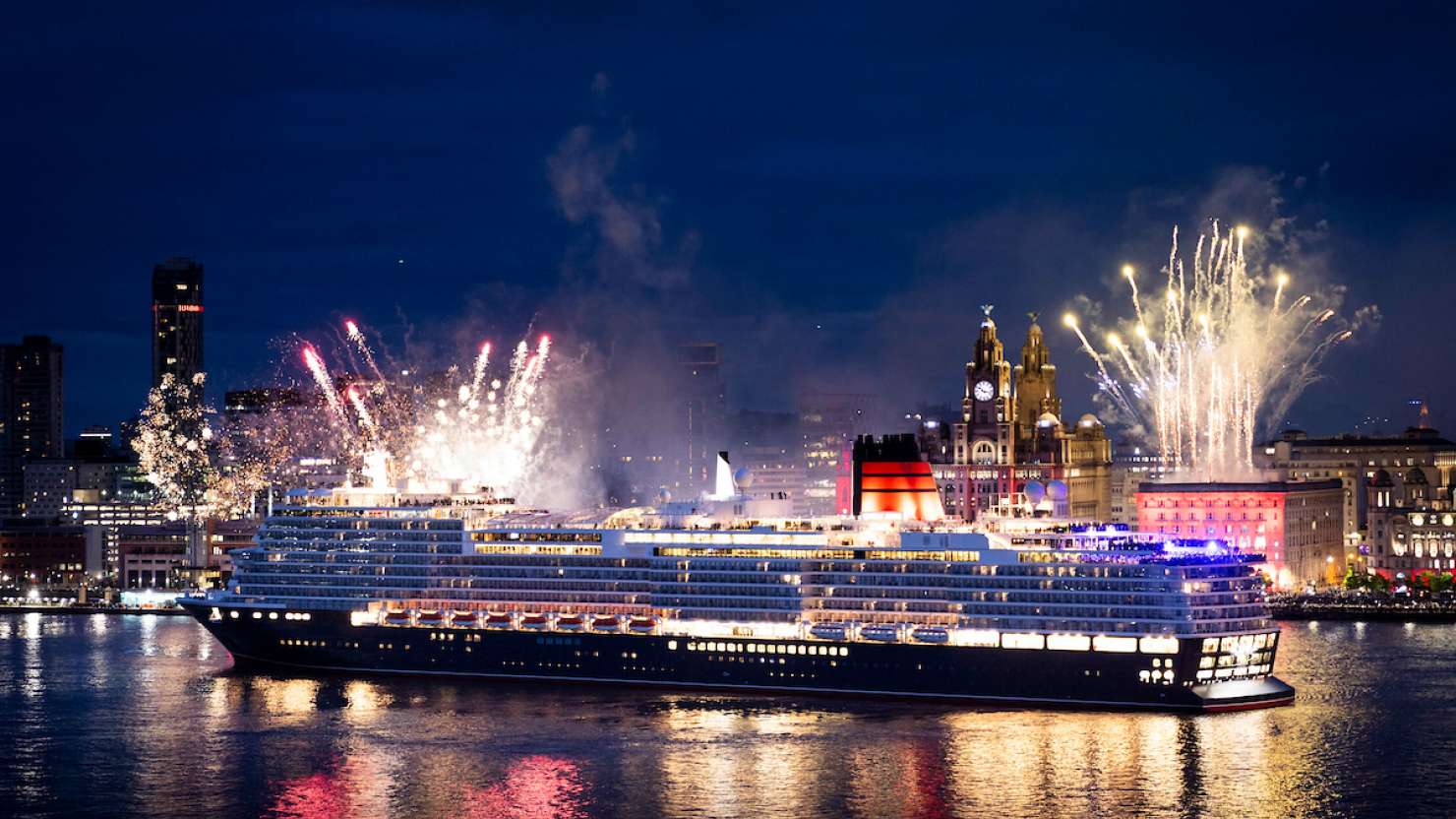 Fireworks light the sky to conclude Queen Anne's naming ceremony celebrations