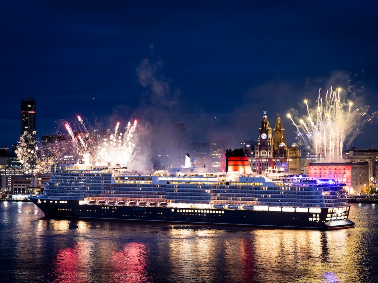 Fireworks light the sky to conclude Queen Anne's naming ceremony celebrations