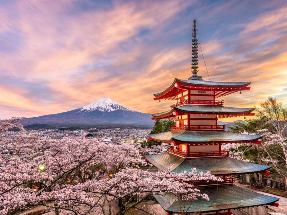 Chureito Pagoda near Tokyo, Japan