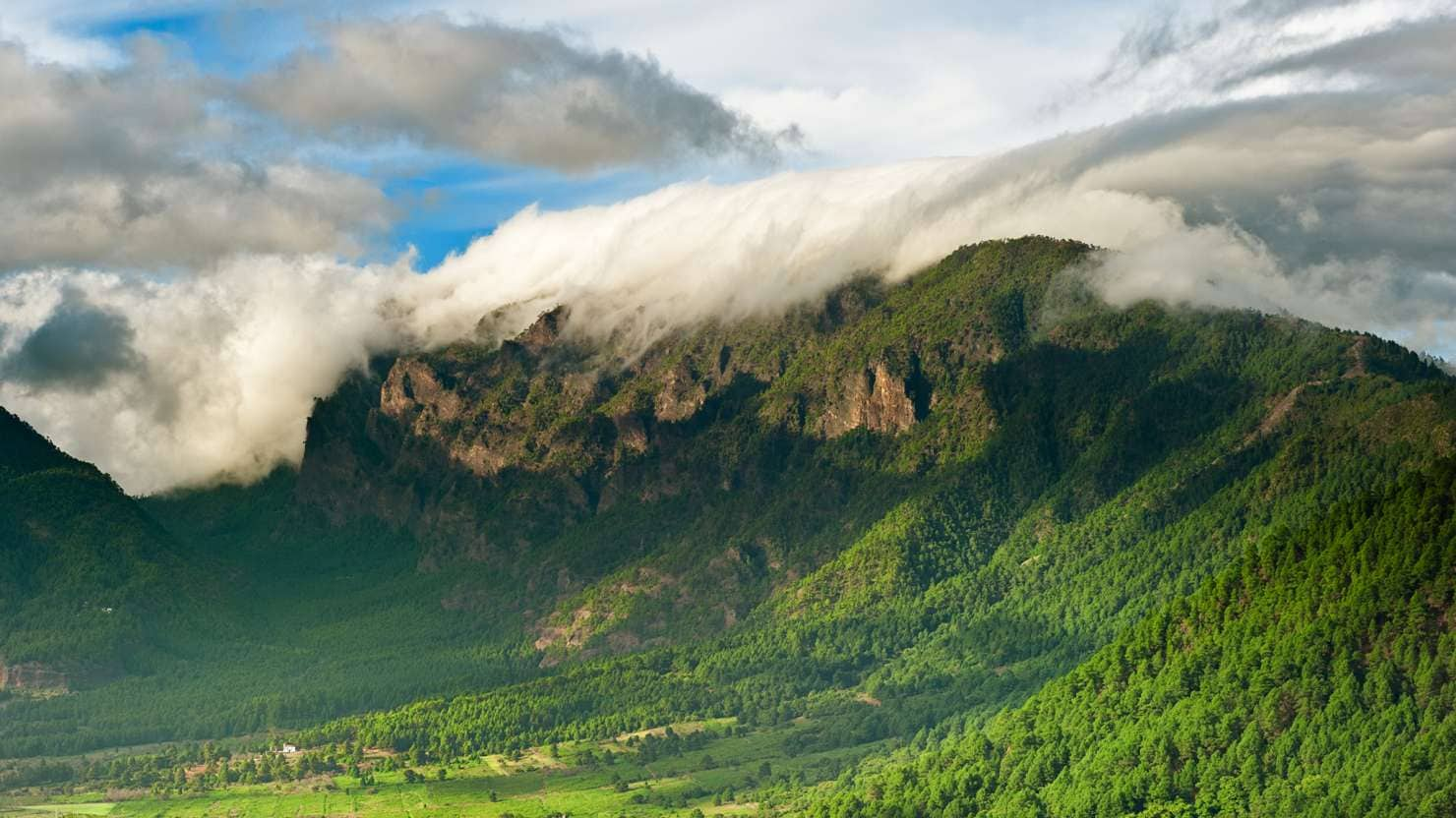 The verdant mountains of La Palma, Canary Islands