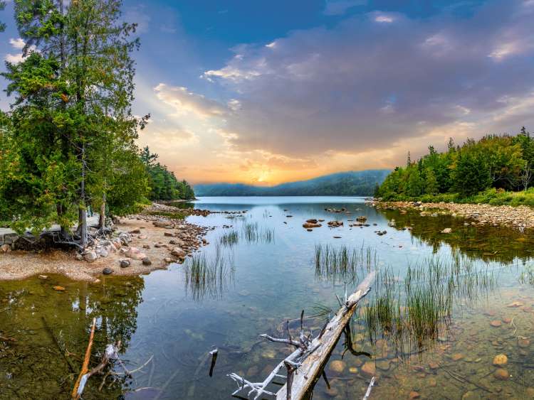 scenic lake Jordan in Arcadia National Park, Bar Harbor; Shutterstock ID 1974371747; purchase_order: n/a; job: New England & Canada Guide; client: cunard-digital; other: As per agreed annual allowance