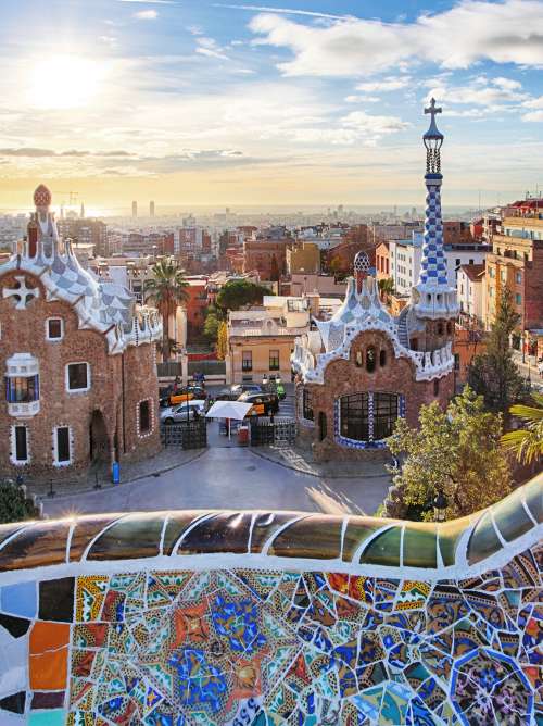 Park Guell, Barcelona, Spain