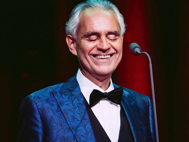 World renowned tenor Andrea Bocelli