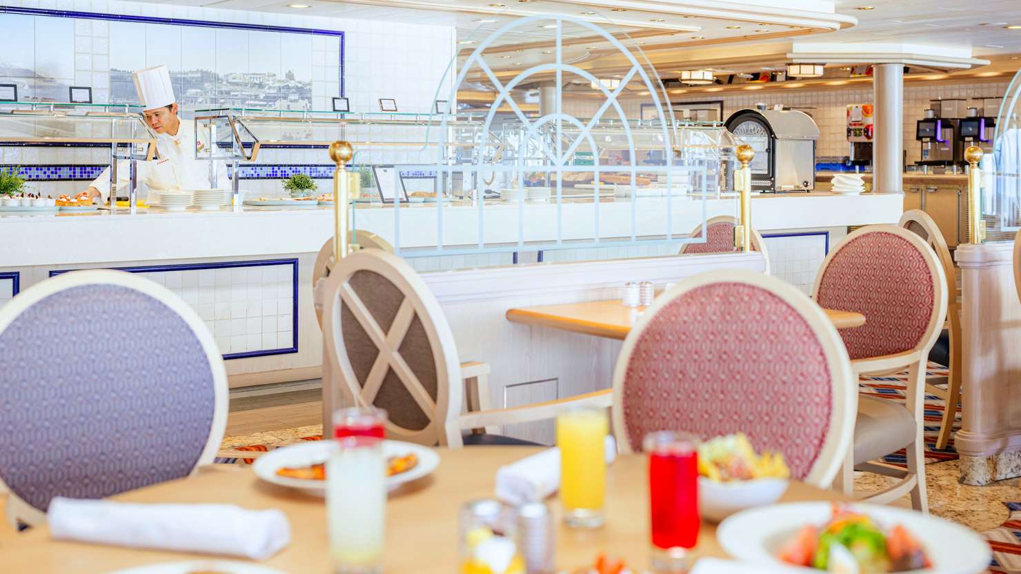 The Lido Restaurant on board Queen Victoria