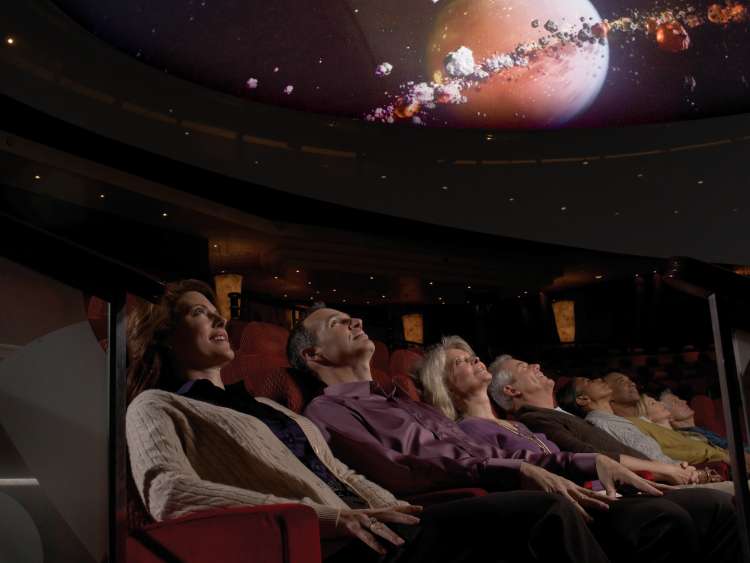 The Illuminations planetarium on board Cunard cruise ship Queen Mary 2 