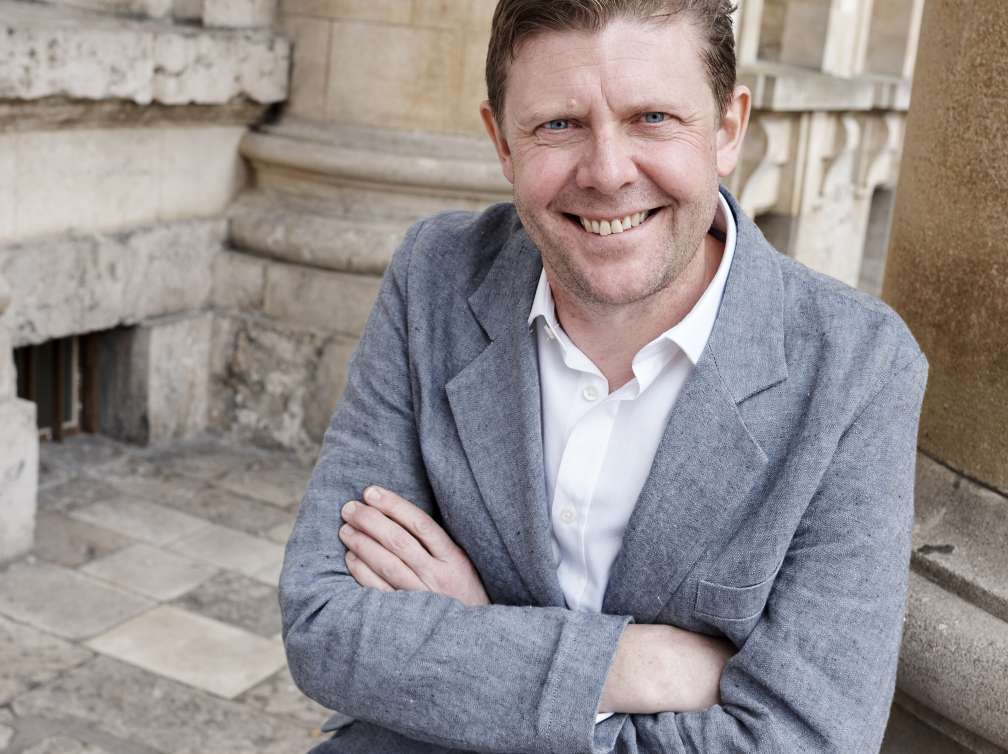 Peter Hanington, editor on BBC Radio 4's Today programme , novelist and writer at The Oxford Literary Festival 2016.  pic Geraint Lewis