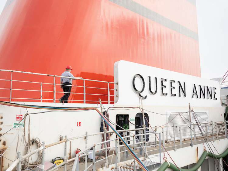 Queen Anne at the shipyard